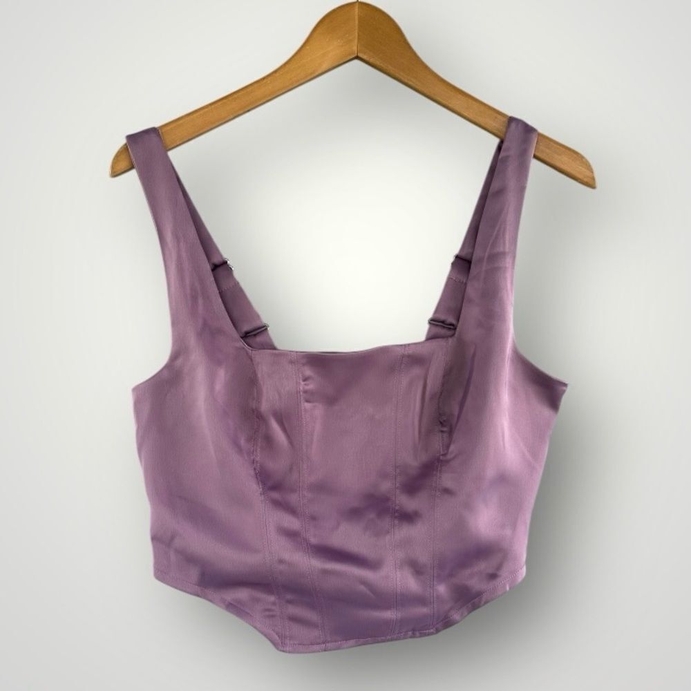 🎉5 for $45🎉NWT Wild Fable Crop Top Blouse Size S Purple